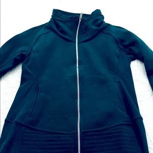 Green long line Lululemon jacket, size 8.